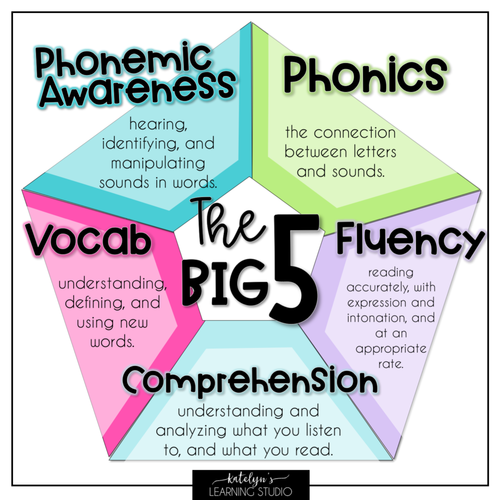What are the big 5 of reading?