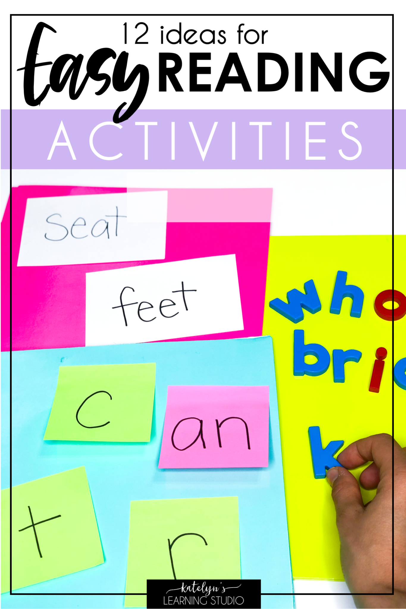 Easy and Fun Reading Activities: Quick Lessons for the Win! - Katelyn's ...