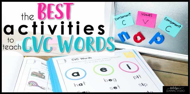 The Best CVC Words Activities and Worksheets