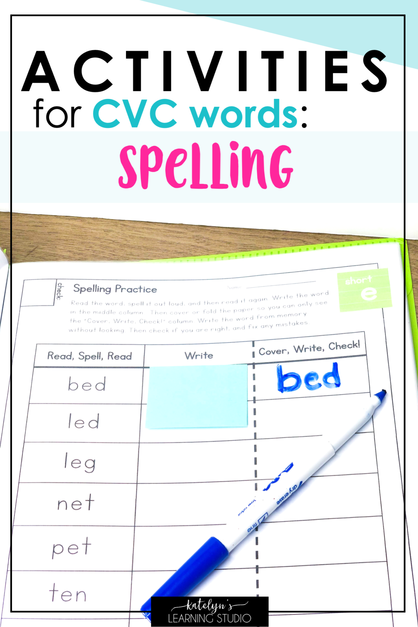 The Best CVC Words Activities and Worksheets