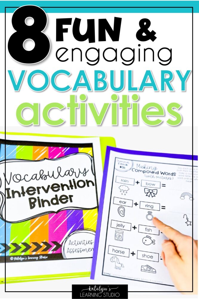 Vocabulary Games & Vocabulary Activities for Group & Partner Word