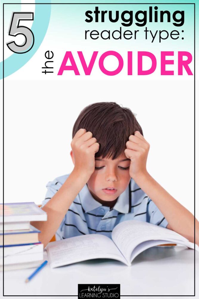 The Avoider - struggling reader with reading avoidance behavior and low reading confidence