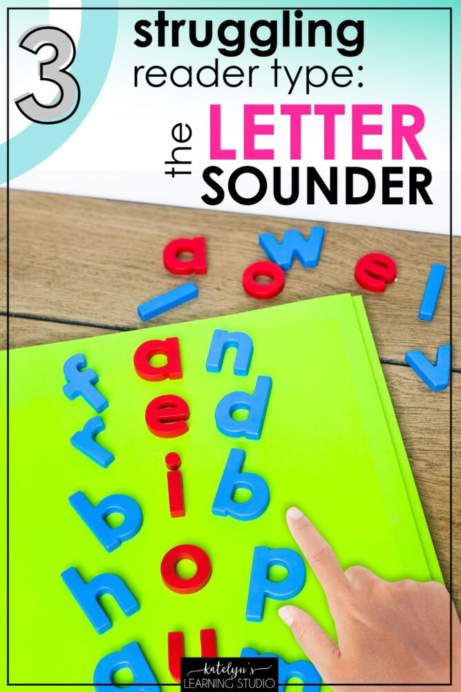 The Letter Sounder - struggling reader who sounds out every word every time with weak sight word recognition