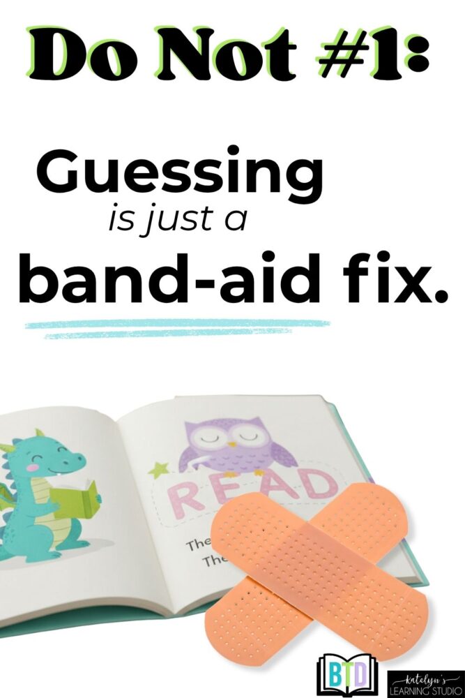Do Not number 1 for reading intervention - guessing at words is just a band-aid fix for struggling readers