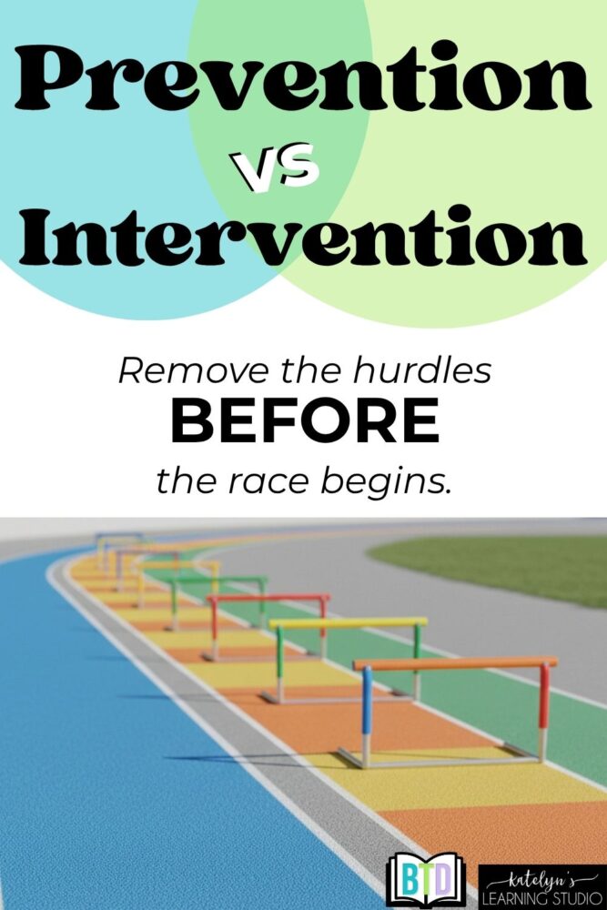 Prevention vs intervention for reading - remove the hurdles before the race begins using Kilpatrick's analogy