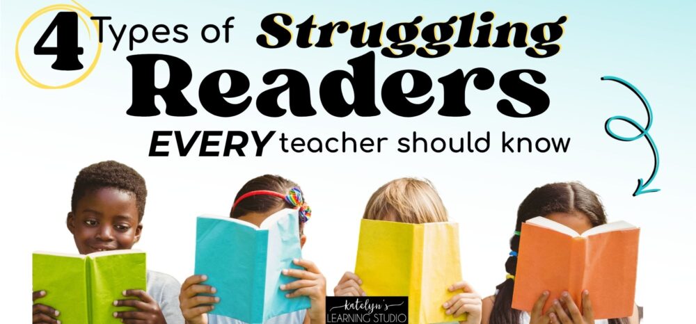 4 types of struggling readers every teacher should know - children reading colorful books