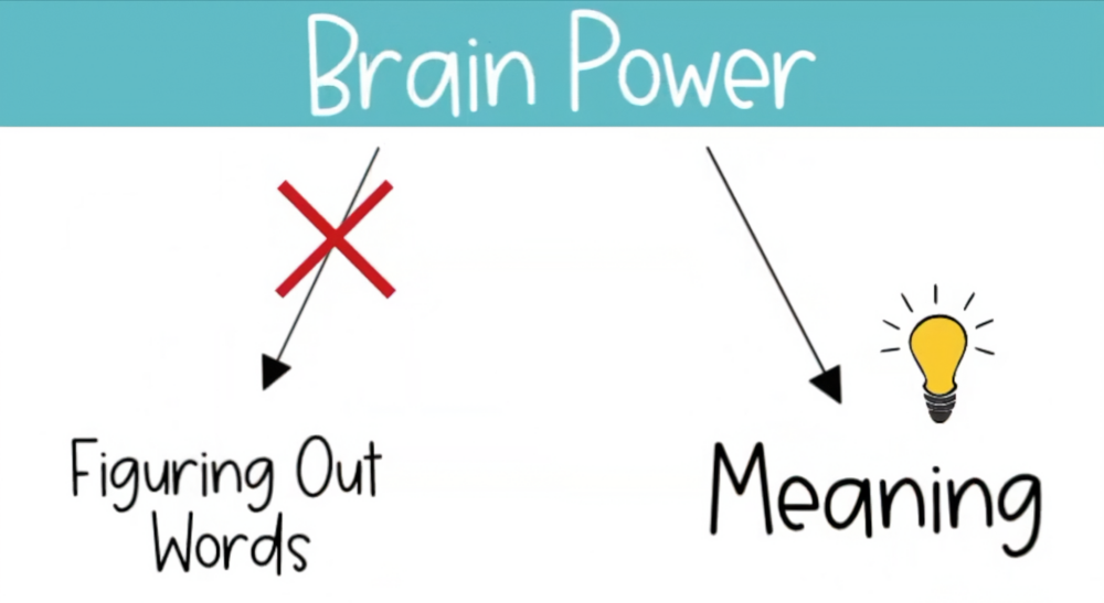 Reading fluency frees brain power from figuring out words so students can focus on meaning
